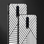 classic white black patten glass case for oneplus 8 image-2