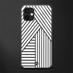 classic white black patten back phone cover | glass case for samsung galaxy a04