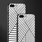 classic white black patten glass case for iphone 7 plus image-2