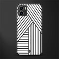 classic white black patten back phone cover | glass case for vivo y72