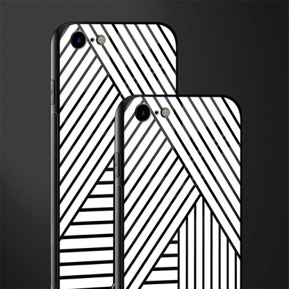 classic white black patten glass case for iphone 7 image-2