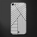 classic white black patten glass case for iphone 8 image