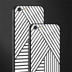 classic white black patten glass case for iphone 6 plus image-2