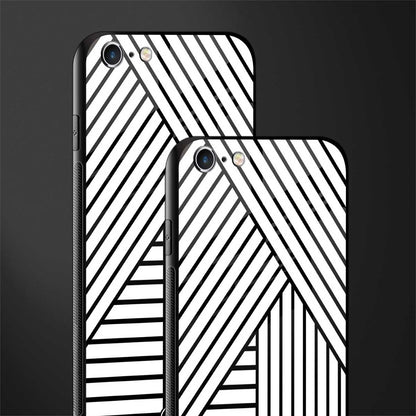 classic white black patten glass case for iphone 6 image-2