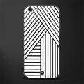 classic white black patten glass case for iphone 6 plus image