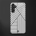 classic white black patten back phone cover | glass case for samsun galaxy a24 4g