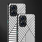 classic white black patten back phone cover | glass case for realme c55