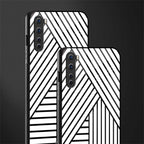 classic white black patten glass case for oneplus nord ac2001 image-2