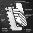 classic white black patten glass case for samsung galaxy a12