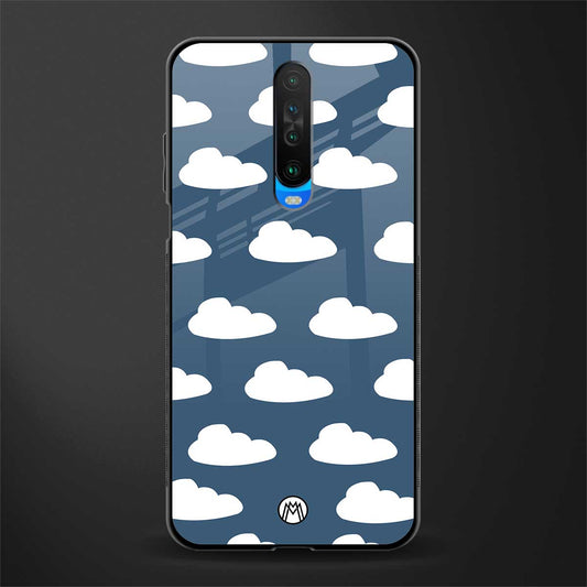 clouds glass case for poco x2 image