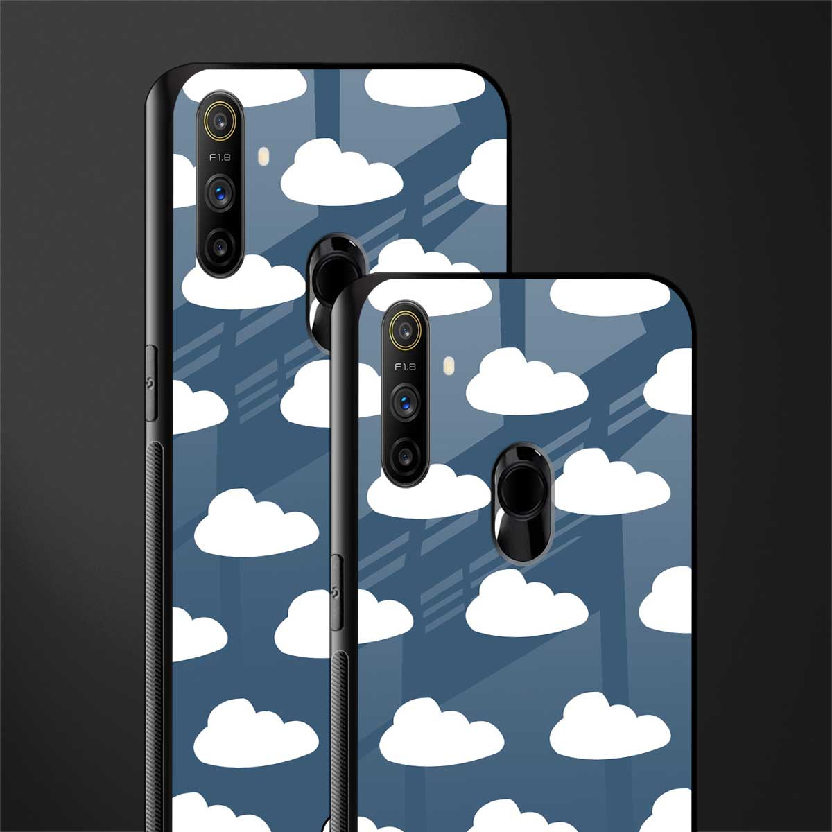 clouds glass case for realme narzo 10a image-2