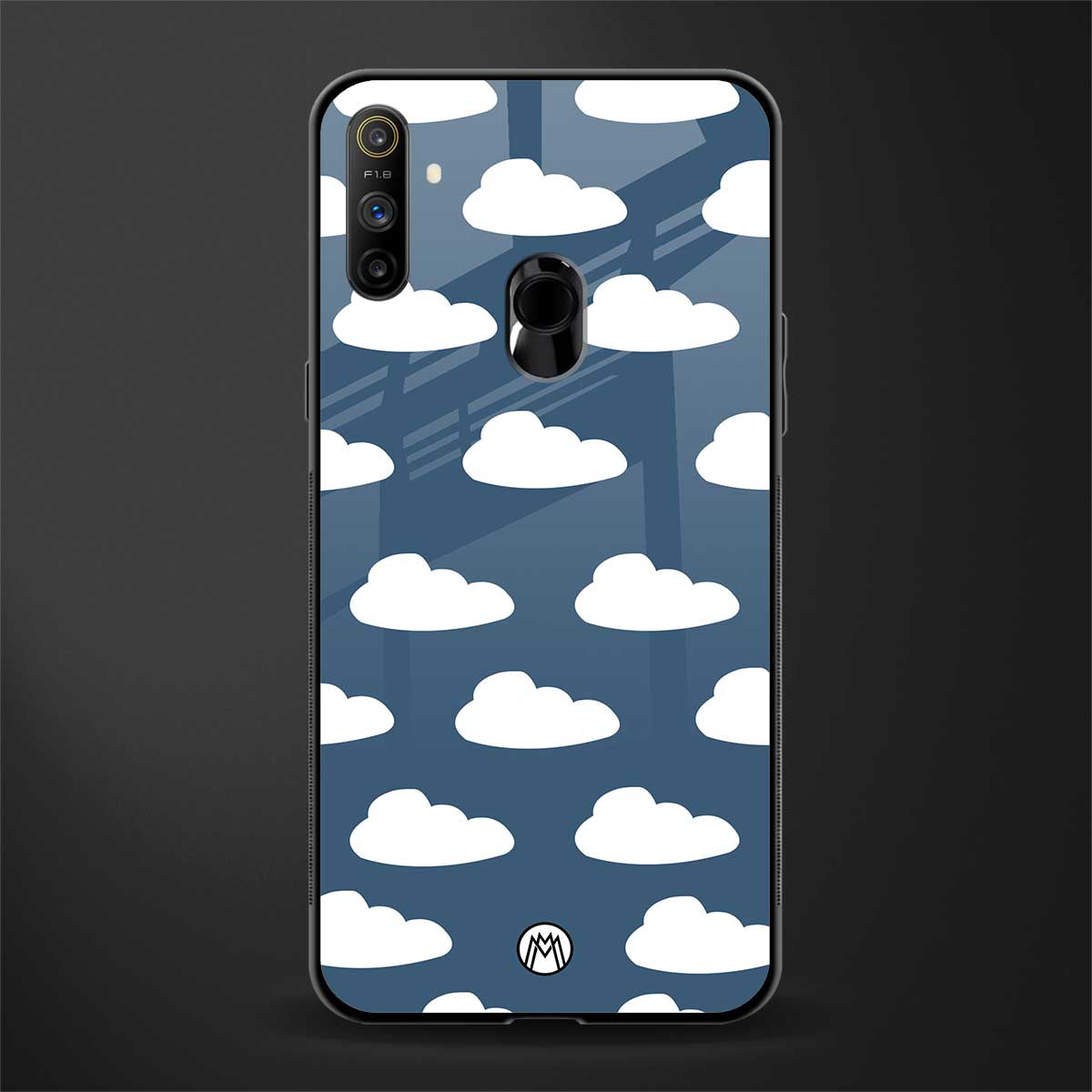 clouds glass case for realme narzo 10a image