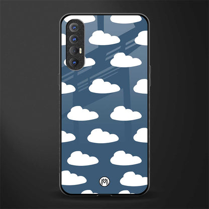 clouds glass case for oppo reno 3 pro image