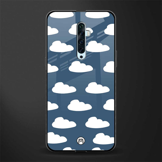 clouds glass case for oppo reno 2z image
