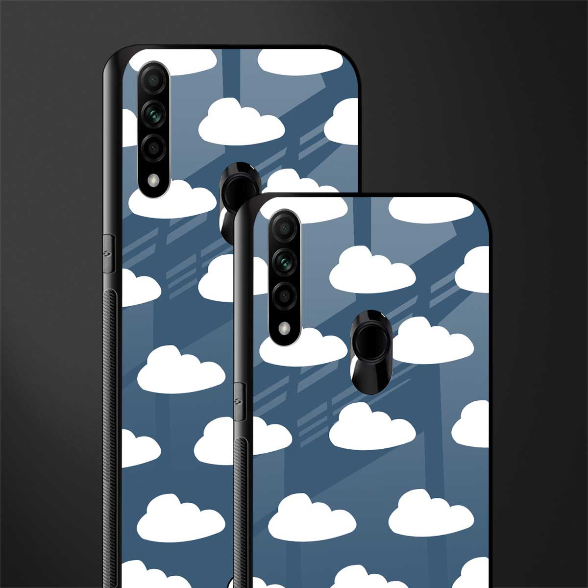 clouds glass case for oppo a31 image-2