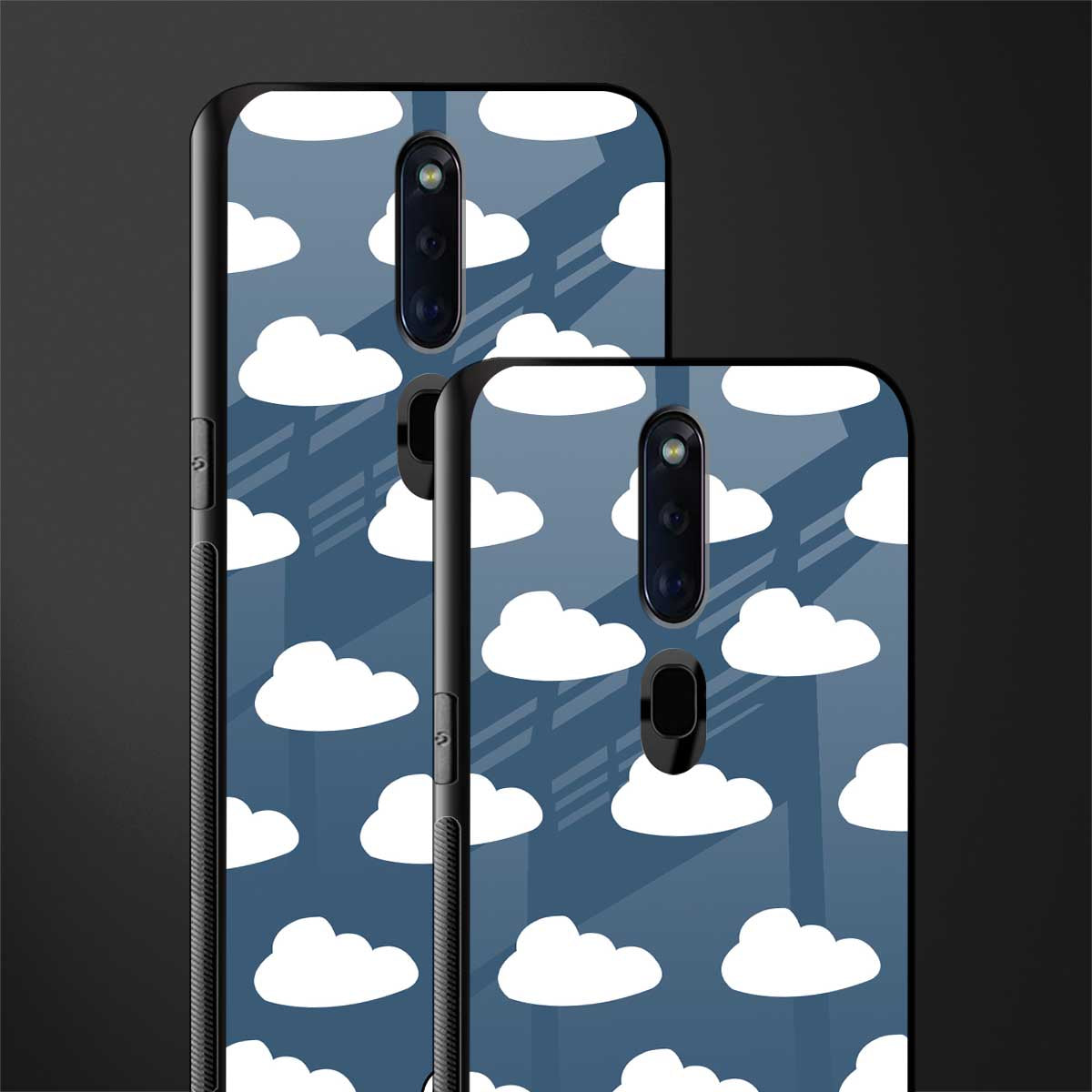 clouds glass case for oppo f11 pro image-2