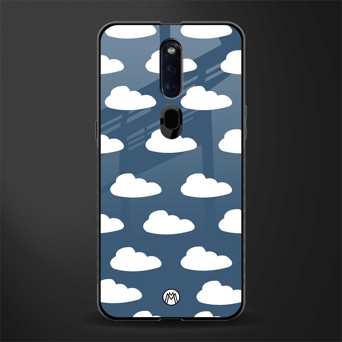 clouds glass case for oppo f11 pro image