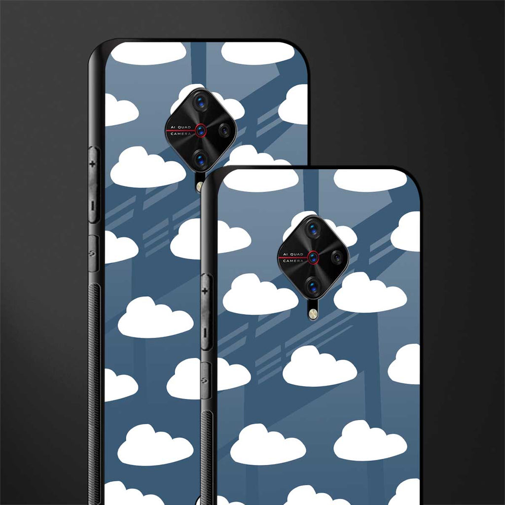 clouds glass case for vivo s1 pro image-2