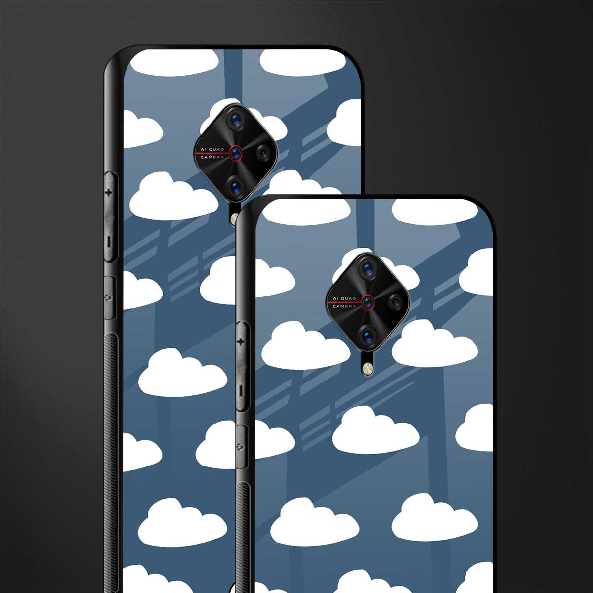 clouds glass case for vivo s1 pro image-2