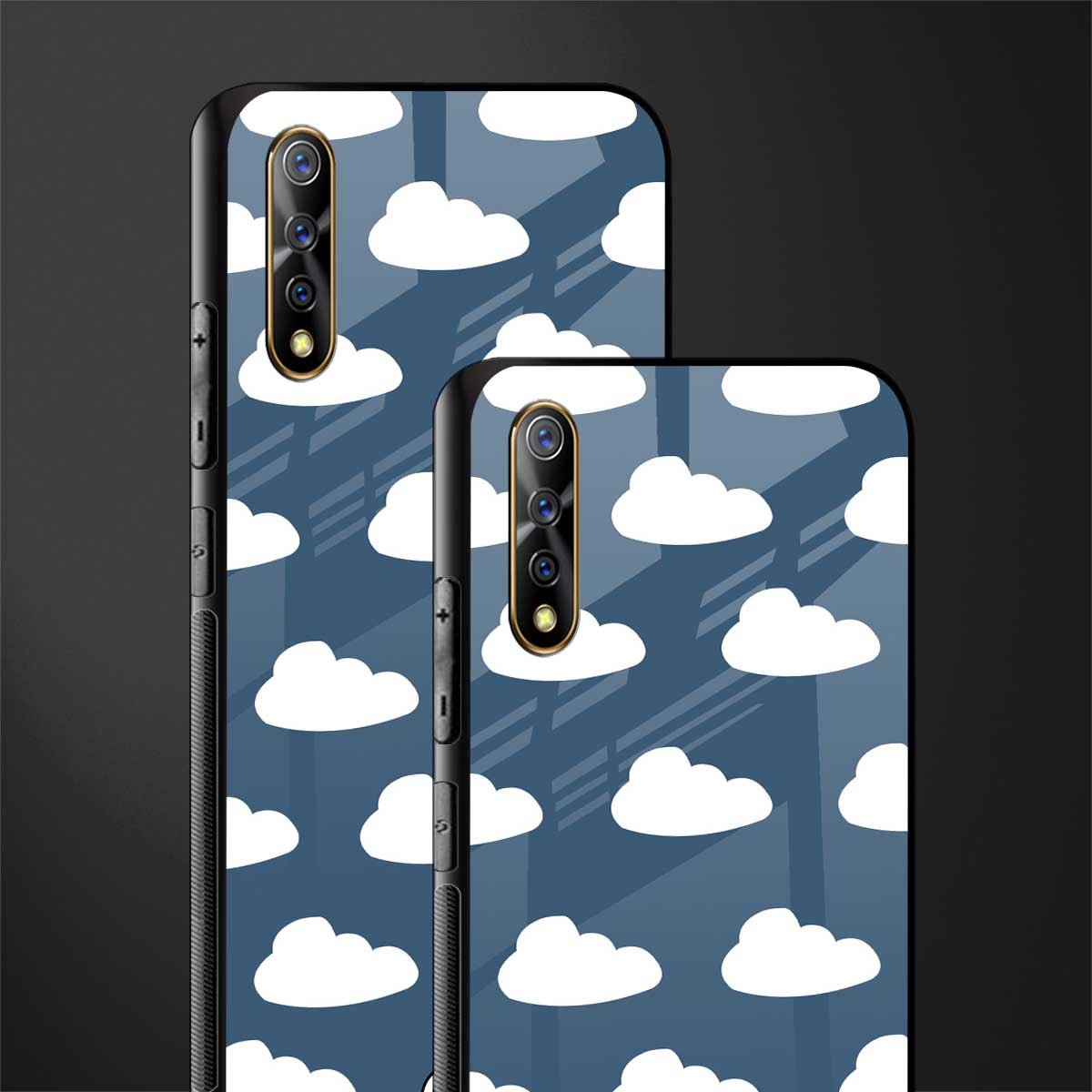 clouds glass case for vivo s1 image-2