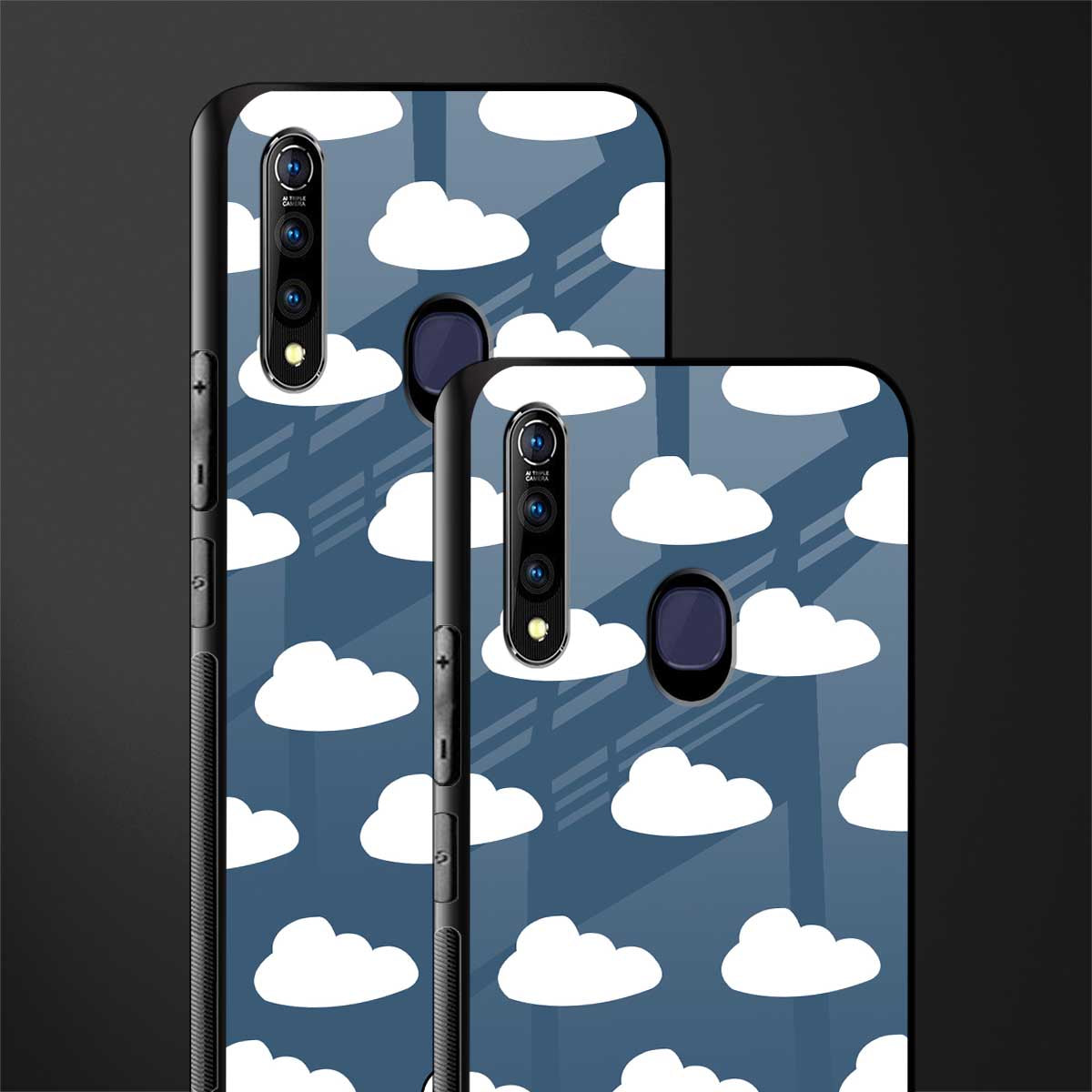 clouds glass case for vivo z1 pro image-2