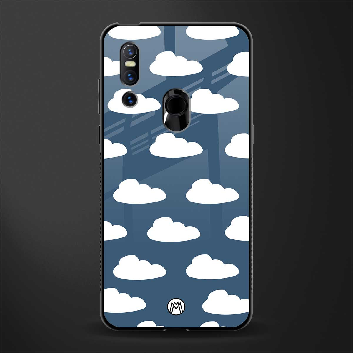 clouds glass case for vivo v15 image