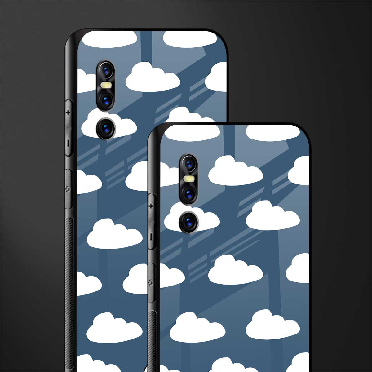 clouds glass case for vivo v15 pro image-2