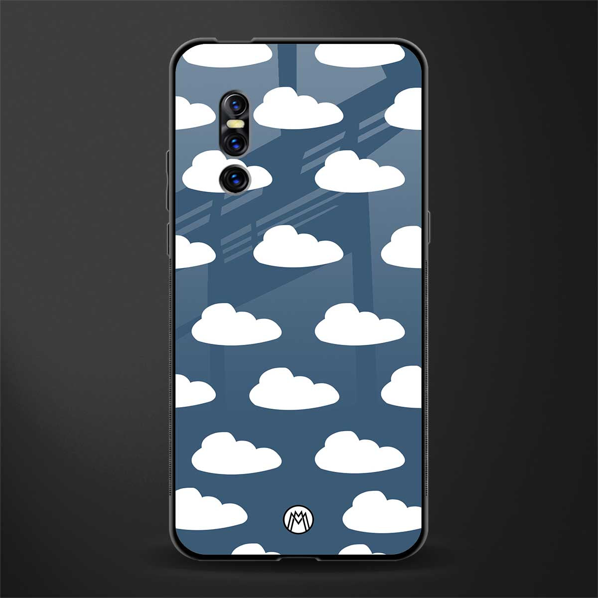 clouds glass case for vivo v15 pro image