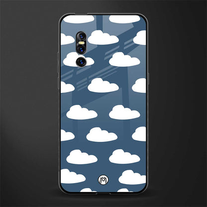 clouds glass case for vivo v15 pro image