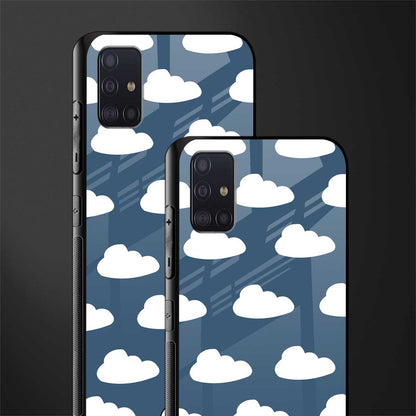 clouds glass case for samsung galaxy a71 image-2