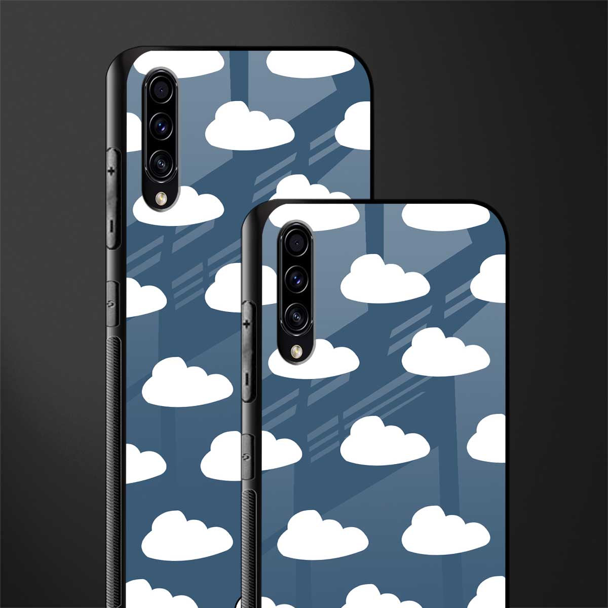clouds glass case for samsung galaxy a50s image-2