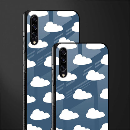 clouds glass case for samsung galaxy a30s image-2