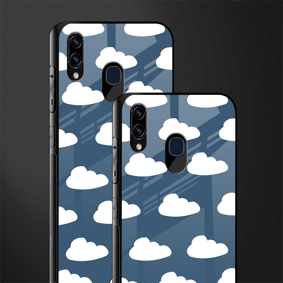 clouds glass case for samsung galaxy a20 image-2