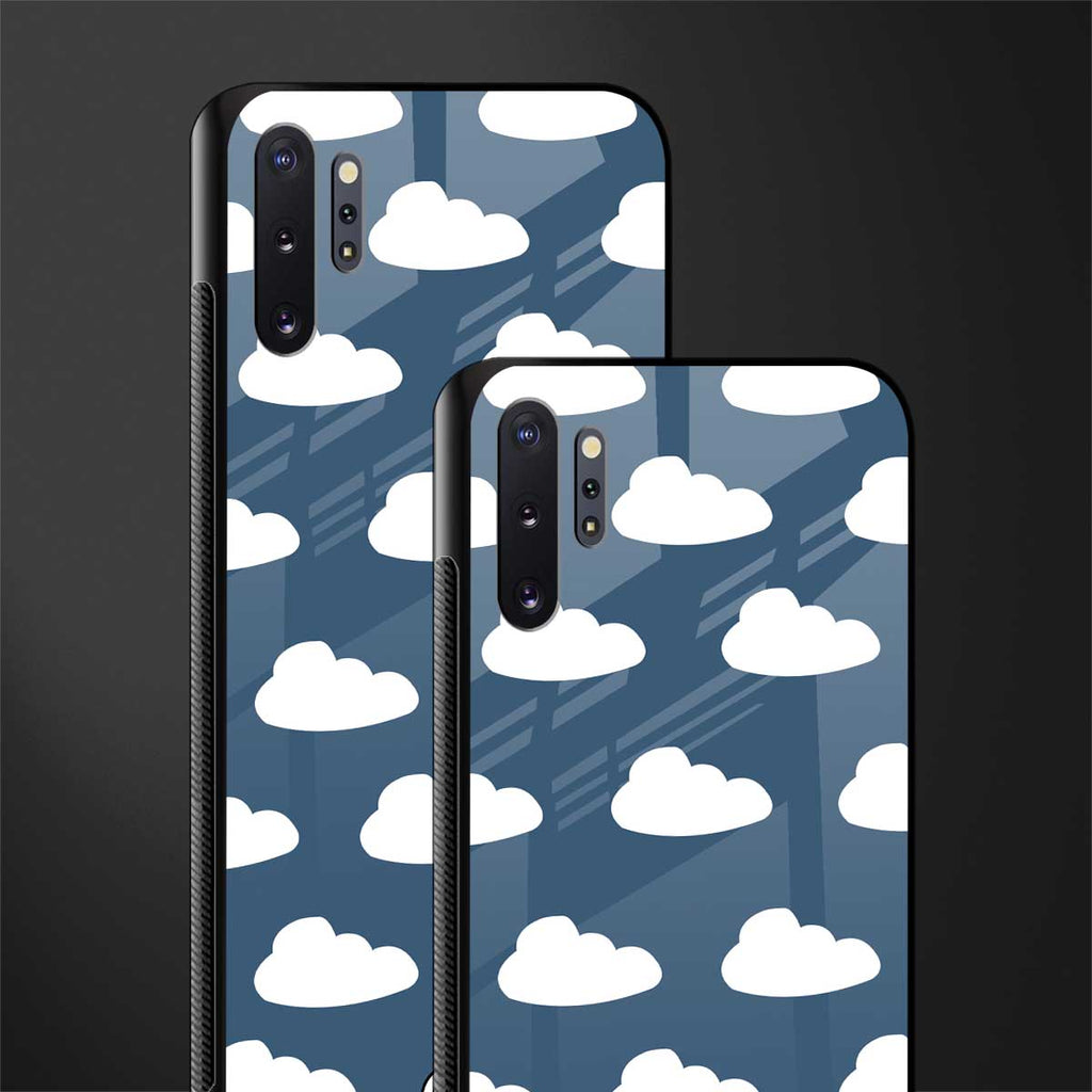 clouds glass case for samsung galaxy note 10 plus image-2