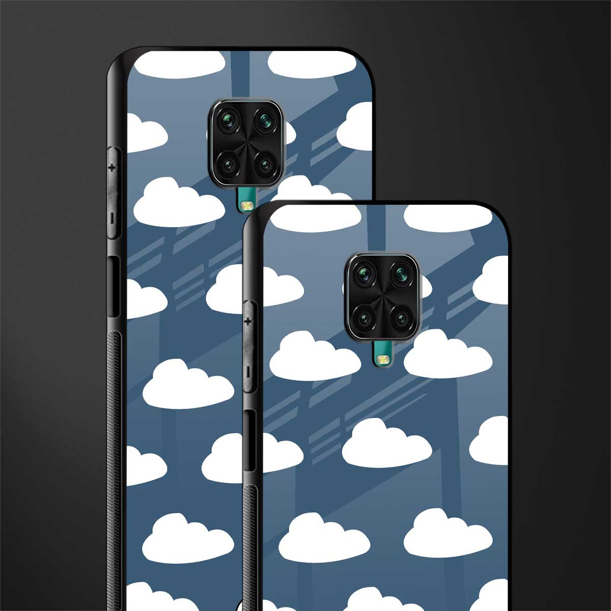 clouds glass case for redmi note 9 pro image-2