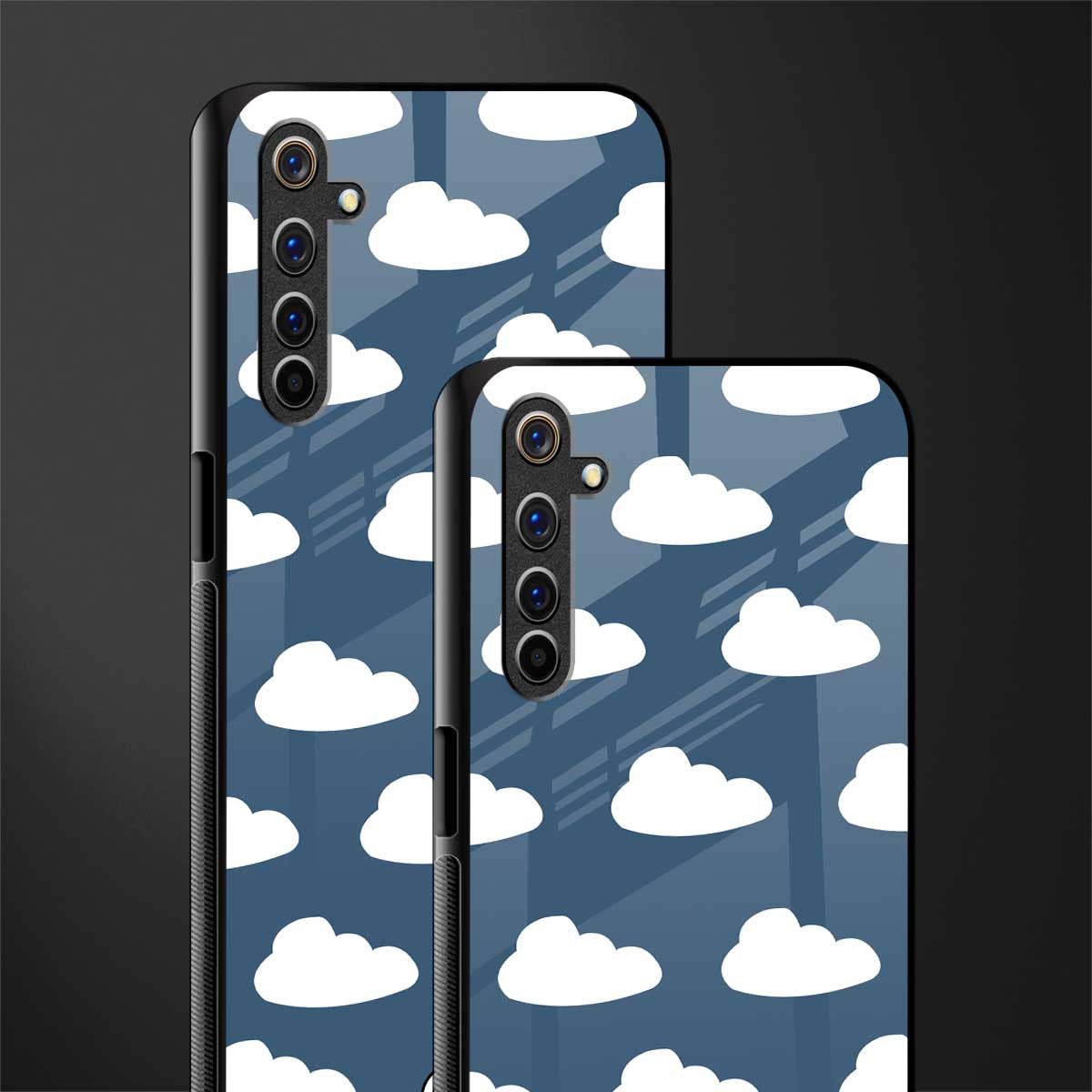 clouds glass case for realme 6i image-2