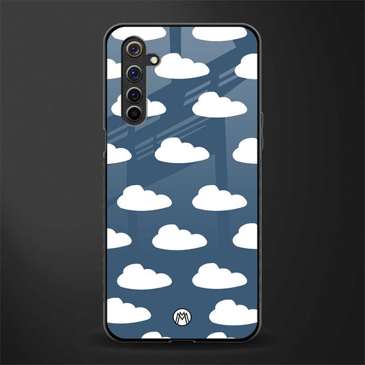 clouds glass case for realme 6 image