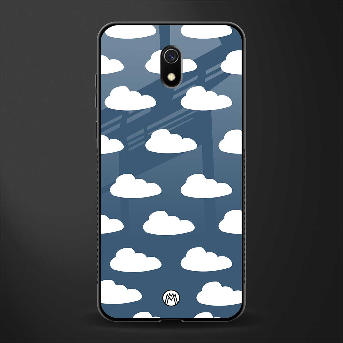 clouds glass case for redmi 8a image