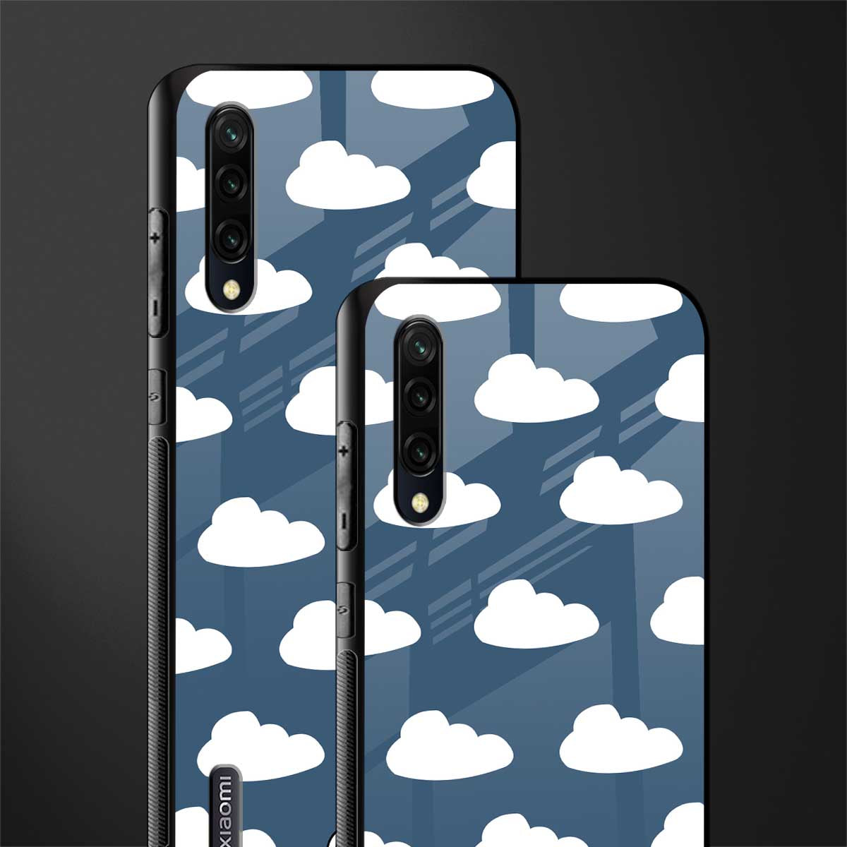 clouds glass case for mi a3 redmi a3 image-2