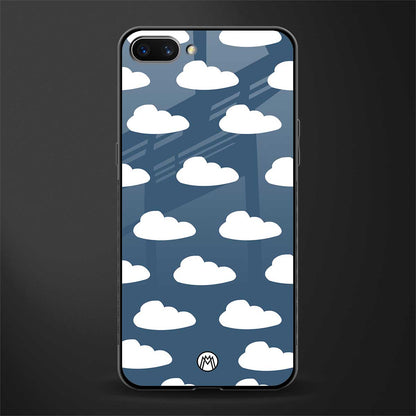 clouds glass case for oppo a3s image