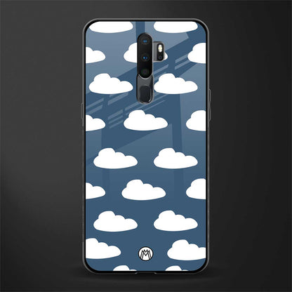 clouds glass case for oppo a5 2020 image