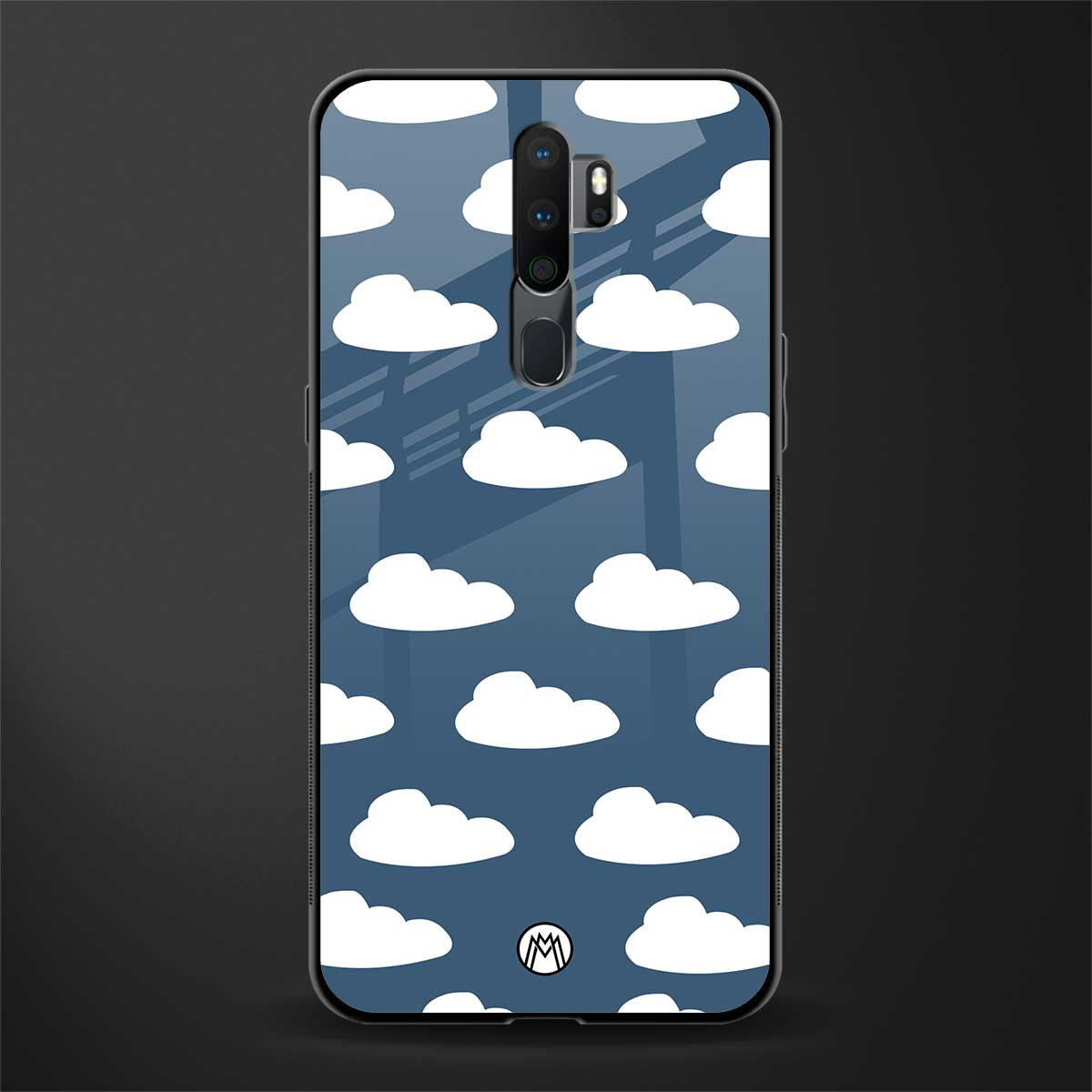 clouds glass case for oppo a9 2020 image