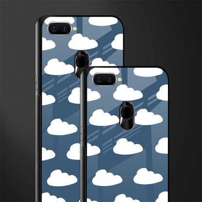 clouds glass case for oppo a7 image-2