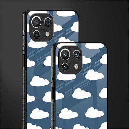 clouds glass case for mi 11 lite image-2