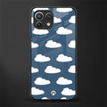 clouds glass case for mi 11 lite image