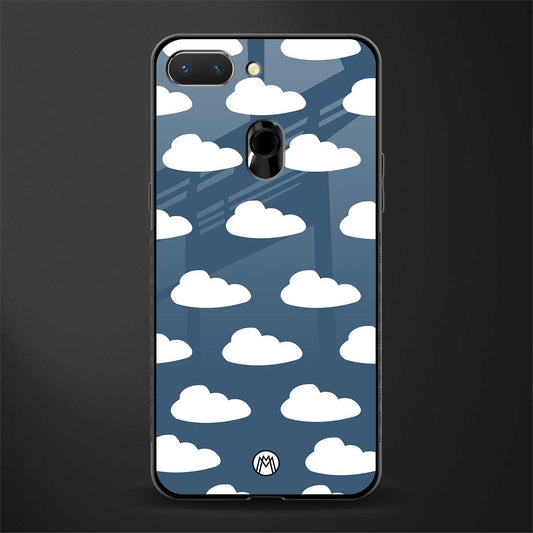 clouds glass case for oppo a5 image