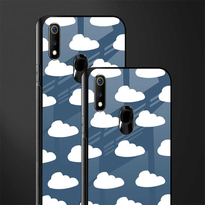clouds glass case for realme 3 pro image-2