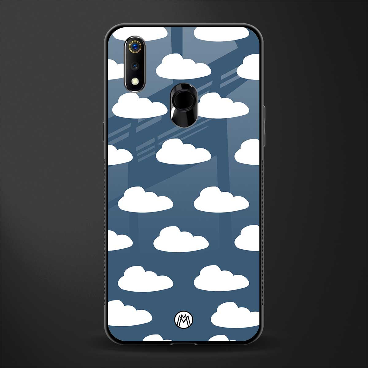 clouds glass case for realme 3 image