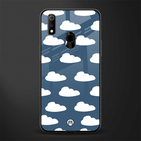 clouds glass case for realme 3i image