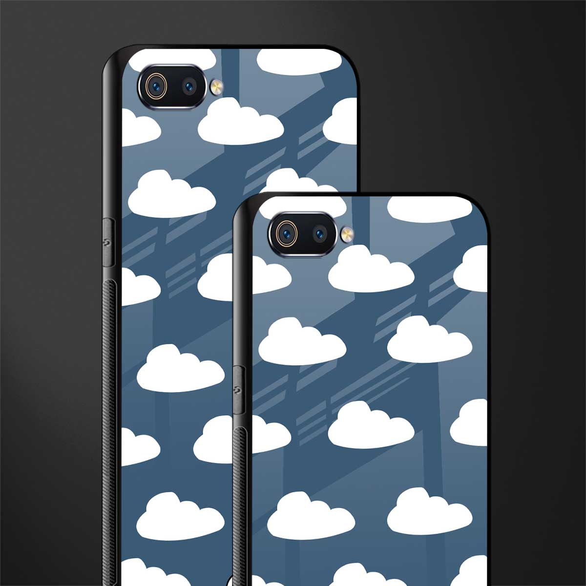 clouds glass case for realme c2 image-2